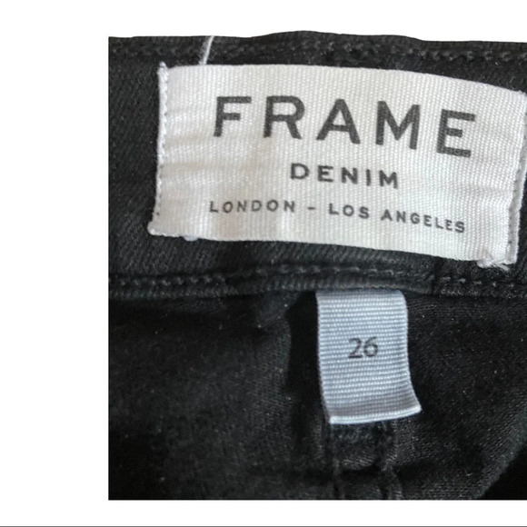 FRAME Black LeSkinny Jean  Sz: 26 - Picture 8 of 14